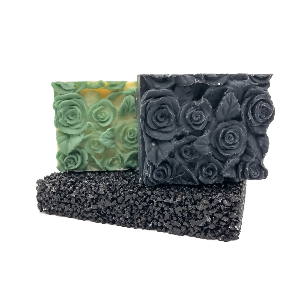 Handcrafted stone soap dishes made locally in Alberta, Canada.